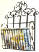 Black Scroll Wall Hanging Single Section Magazine Rack - Kozeenest