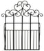 Black Scroll Wall Hanging Single Section Magazine Rack - Kozeenest