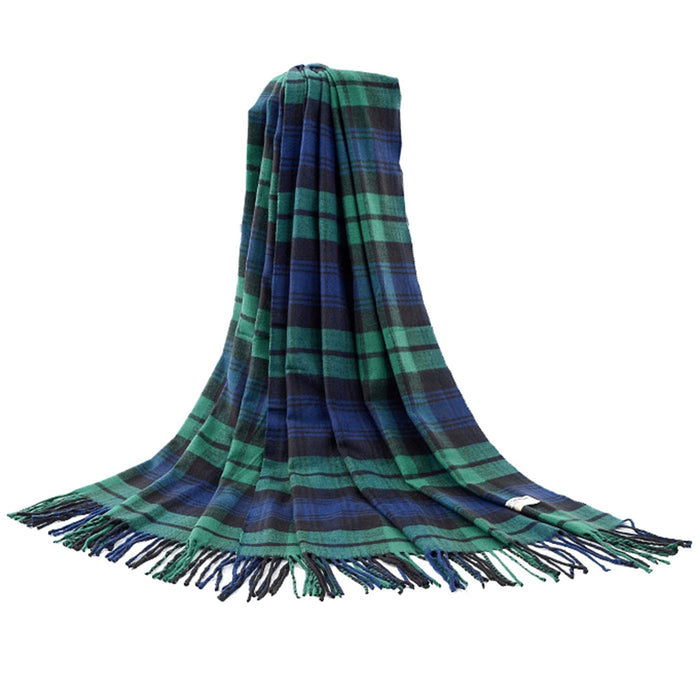 Black Watch Tartan - Shawl Scarf - Kozeenest