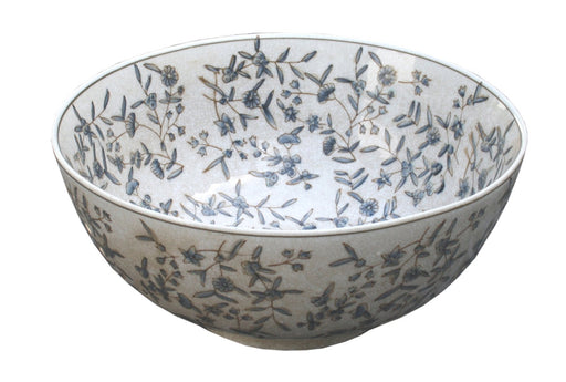 Blue And White Ditsy Print Bowl - Kozeenest