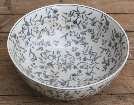 Blue And White Ditsy Print Bowl - Kozeenest