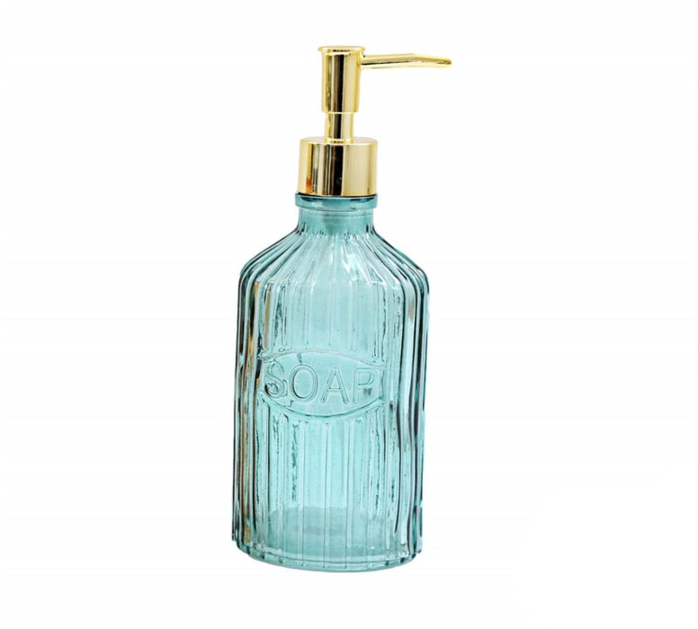 Blue Glass Soap Dispenser - Kozeenest