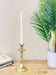 Brass Metal Dinner Candlestick 22cm - Kozeenest