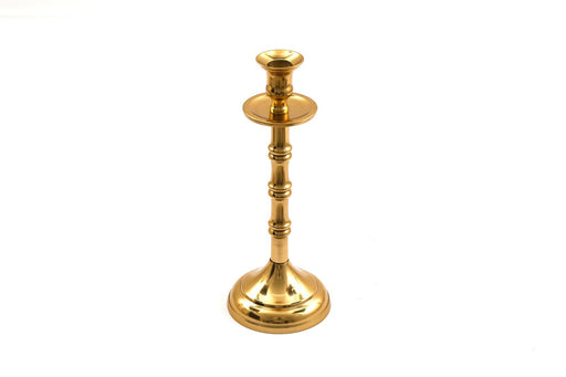 Brass Metal Dinner Candlestick 27cm - Kozeenest