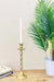 Brass Metal Dinner Candlestick 30cm - Kozeenest