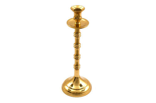 Brass Metal Dinner Candlestick 30cm - Kozeenest