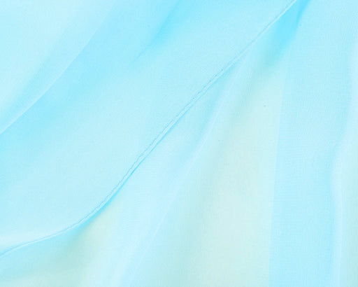 Bright Blue - Plain Chiffon - Kozeenest