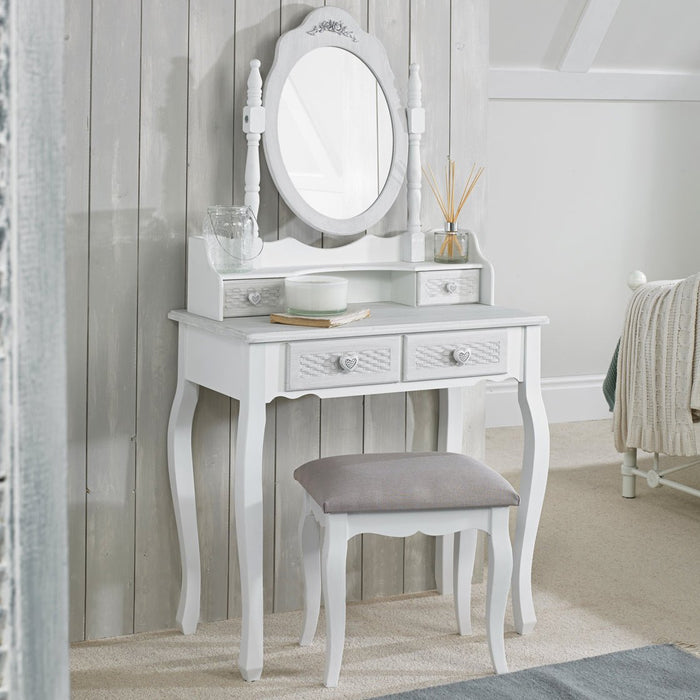 Brittany Stool White-Grey-0