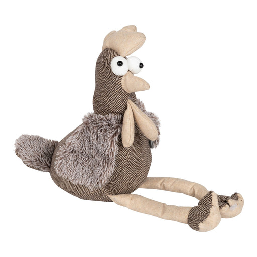 Brown Chicken Fabric Doorstop 36cm - Kozeenest