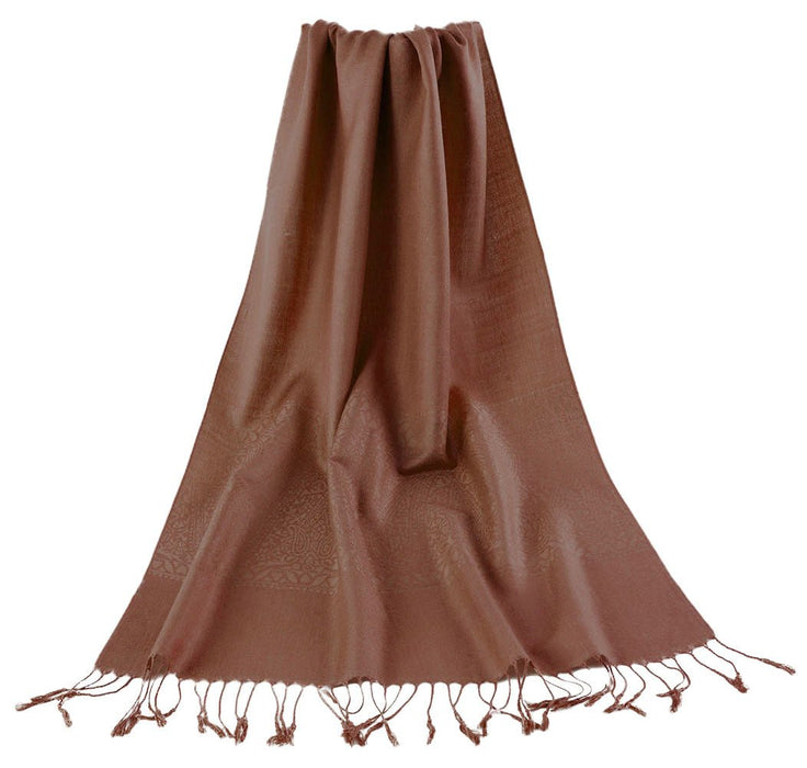 Brown - Pashmina - Kozeenest