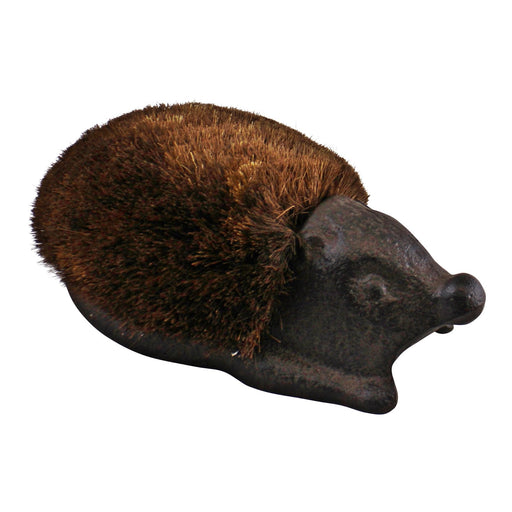 Cast Iron Garden Boot Brush, Hedgehog Design - Kozeenest