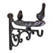 Cast Iron Hanging Basket Wall Bracket With Bird Feeder - Kozeenest