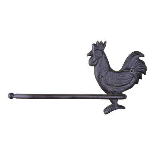 Cast Iron Rustic Toilet Roll Holder, Chicken - Kozeenest