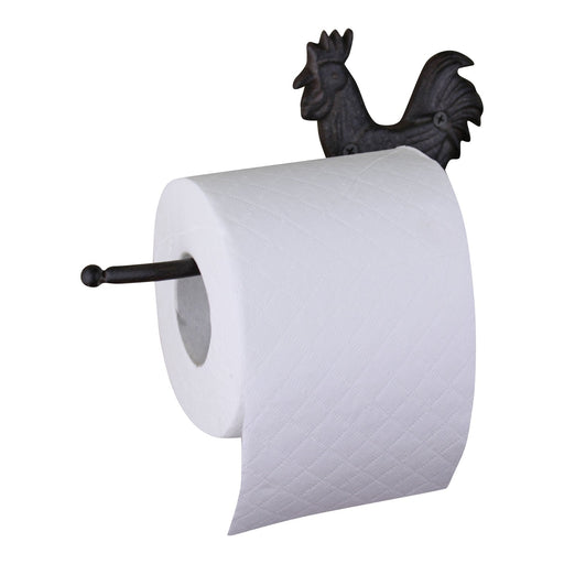 Cast Iron Rustic Toilet Roll Holder, Chicken - Kozeenest