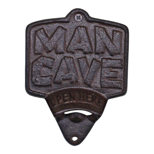 Cast Iron Wall Mounted Man Cave Bottle Opener - Kozeenest