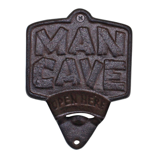 Cast Iron Wall Mounted Man Cave Bottle Opener - Kozeenest