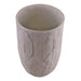 Cement Embossed Leaf Vase, 21.5cm - Kozeenest