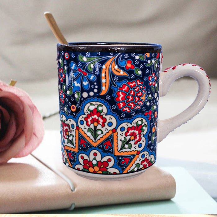 Ceramic Mug Tulip Navy 8cm - Kozeenest