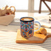 Ceramic Mug Tulip Navy Orange 8cm - Kozeenest