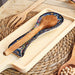 Ceramic Spoon Rest Flower Navy Black 24cm - Kozeenest