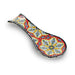 Ceramic Spoon Rest Flower Red Black 24cm - Kozeenest