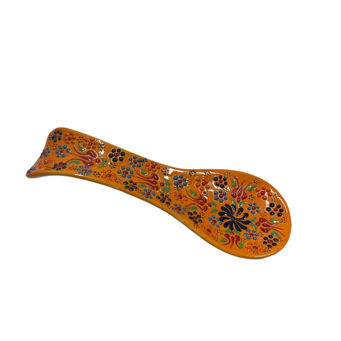 Ceramic Spoon Rest Tulip Orange 24cm - Kozeenest