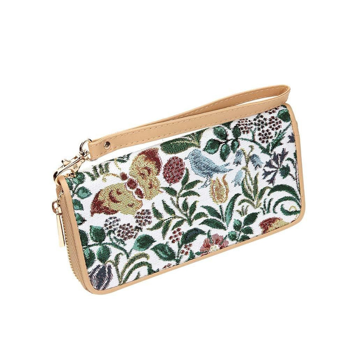 Charles Voysey Spring Flowers - Long Zip Purse - Kozeenest