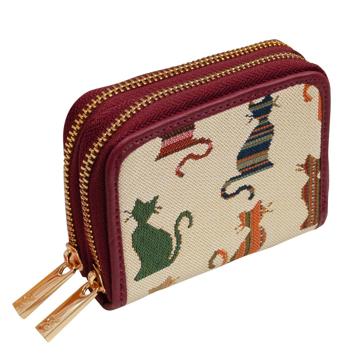 Cheeky Cat - Double Zip Purse - Kozeenest