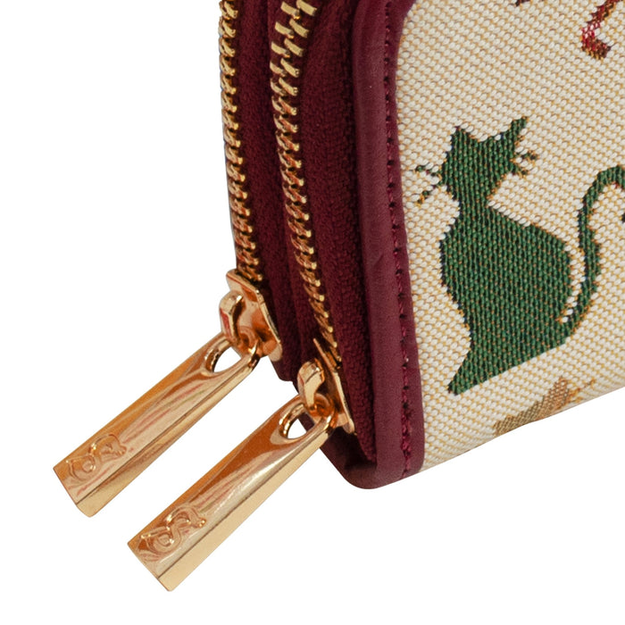 Cheeky Cat - Double Zip Purse - Kozeenest