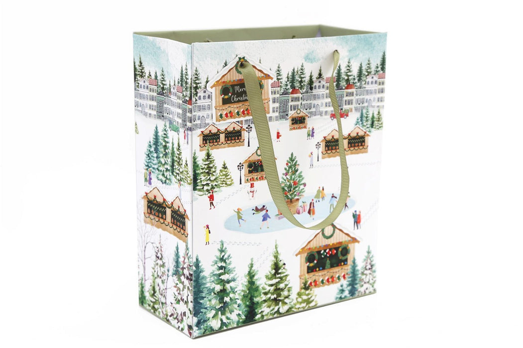 Christmas Market Themed Gift Bag 34cm - Kozeenest