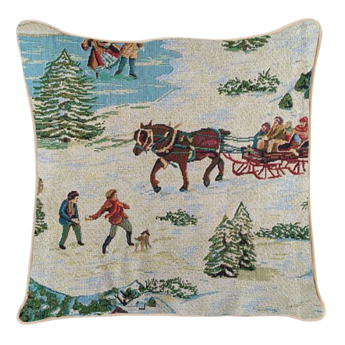 Christmas Sleigh - Cushion Cover 45cm*45cm - Kozeenest