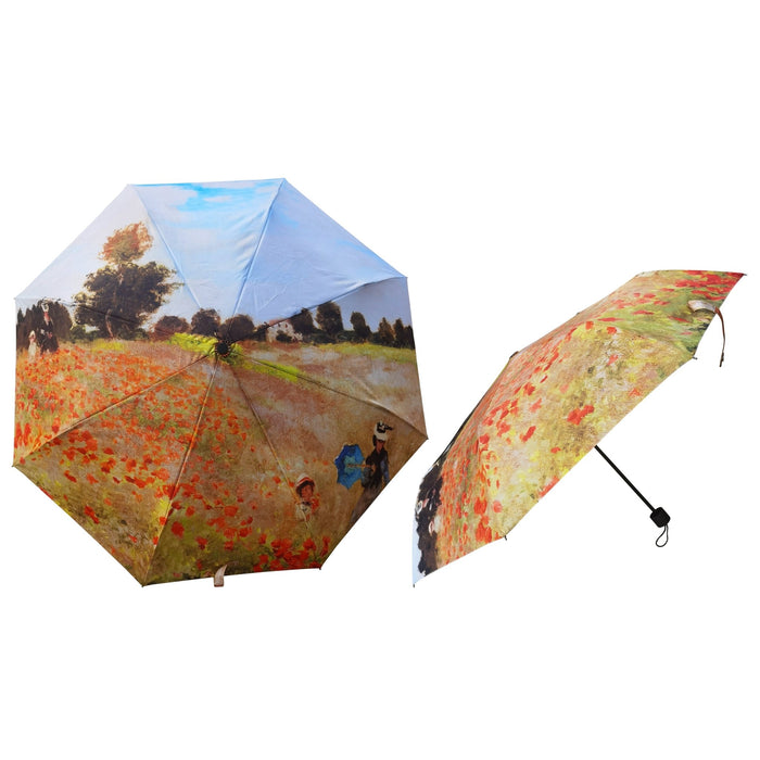 Claude Monet Poppy Field - Art Folding Umbrella - Kozeenest