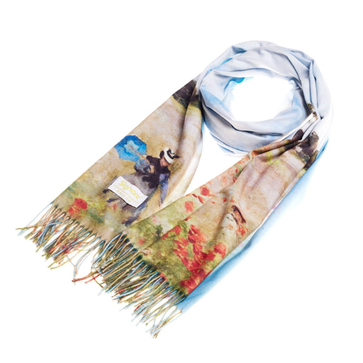 Claude Monet Poppy Field - Art Pashmina - Kozeenest