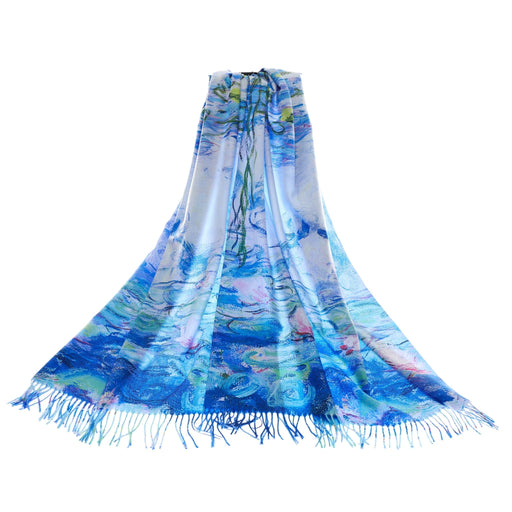 Claude Monet Water Lilies - Art Pashmina - Kozeenest