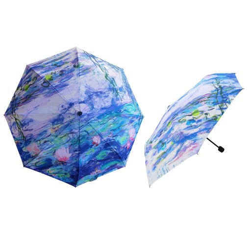 Claude Monet Water Lily - Art Folding Umbrella - Kozeenest