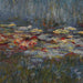 Claude Monet Water Lily - Wall Hanging 143cm x 69cm (120 rod) - Kozeenest