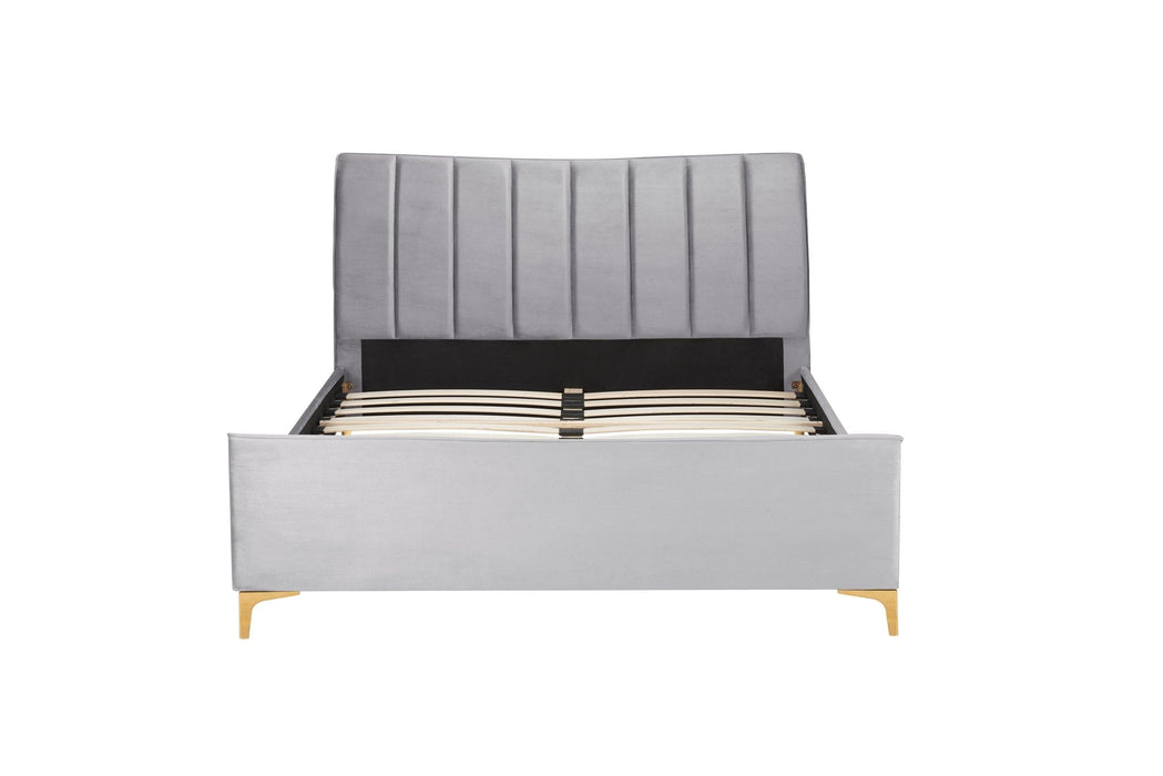 Clover King Bed Grey-4