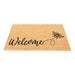 Coir Doormat with Welcome & Bee - Kozeenest