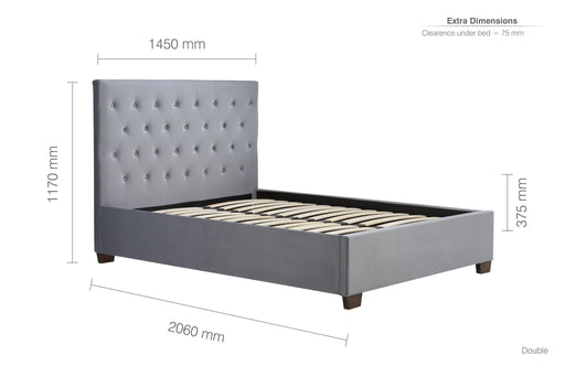 Cologne Double Bed Grey-1