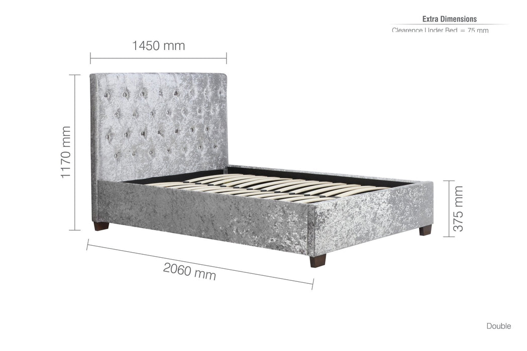 Cologne Double Bed Silver-1