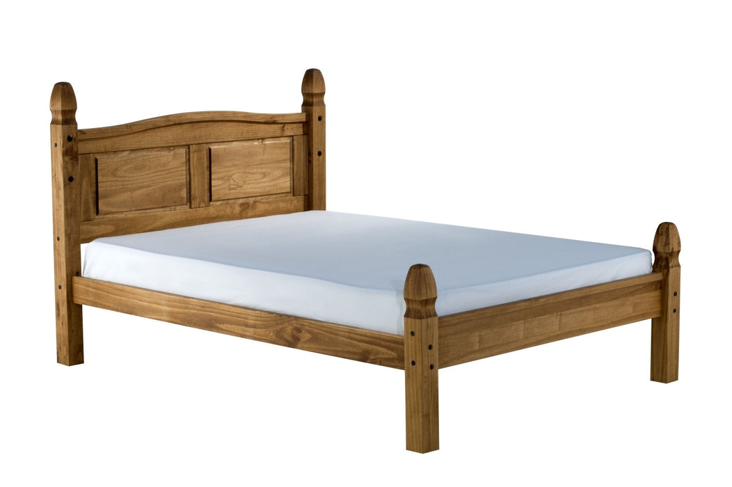 Corona Low End Double Bed Brown-0