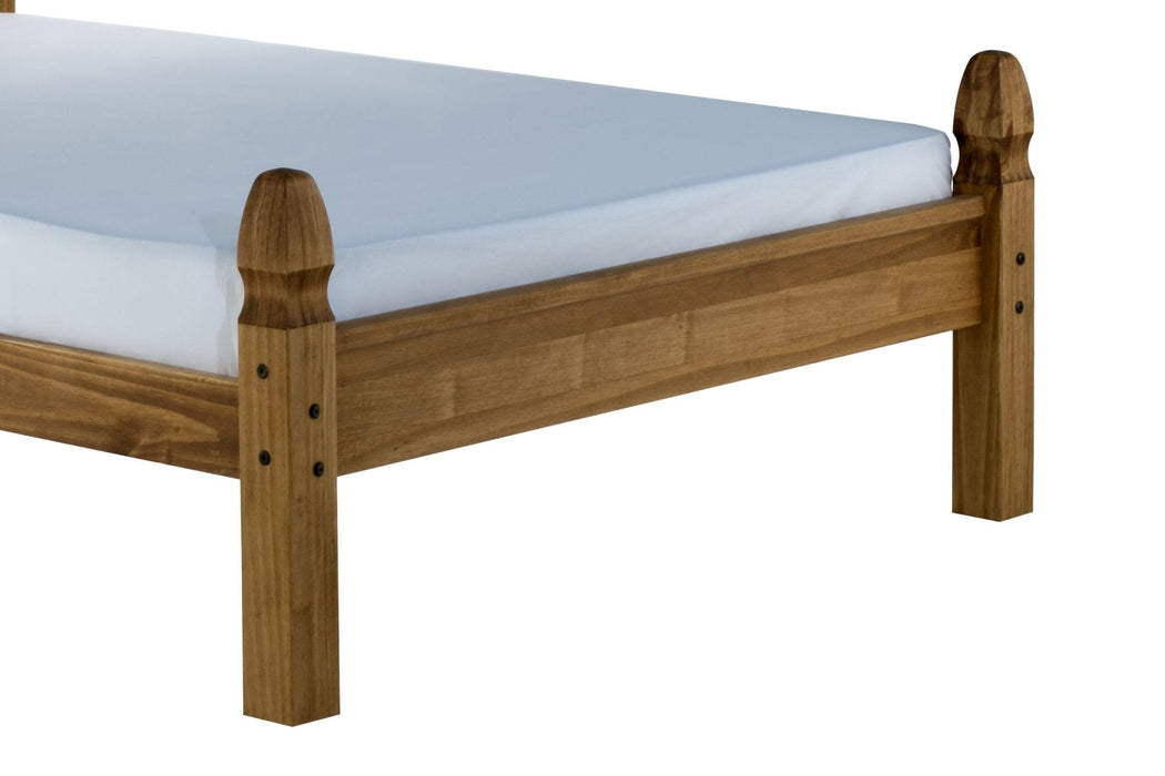 Corona Low End Double Bed Brown-3