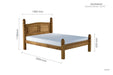 Corona Low End Double Bed Brown-1