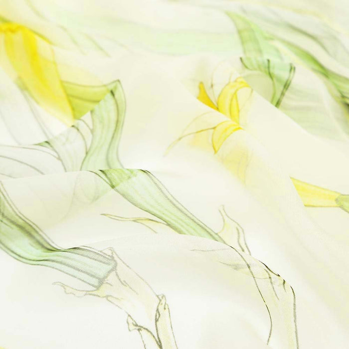 Daffodils - 100% Pure Silk Scarf - Kozeenest