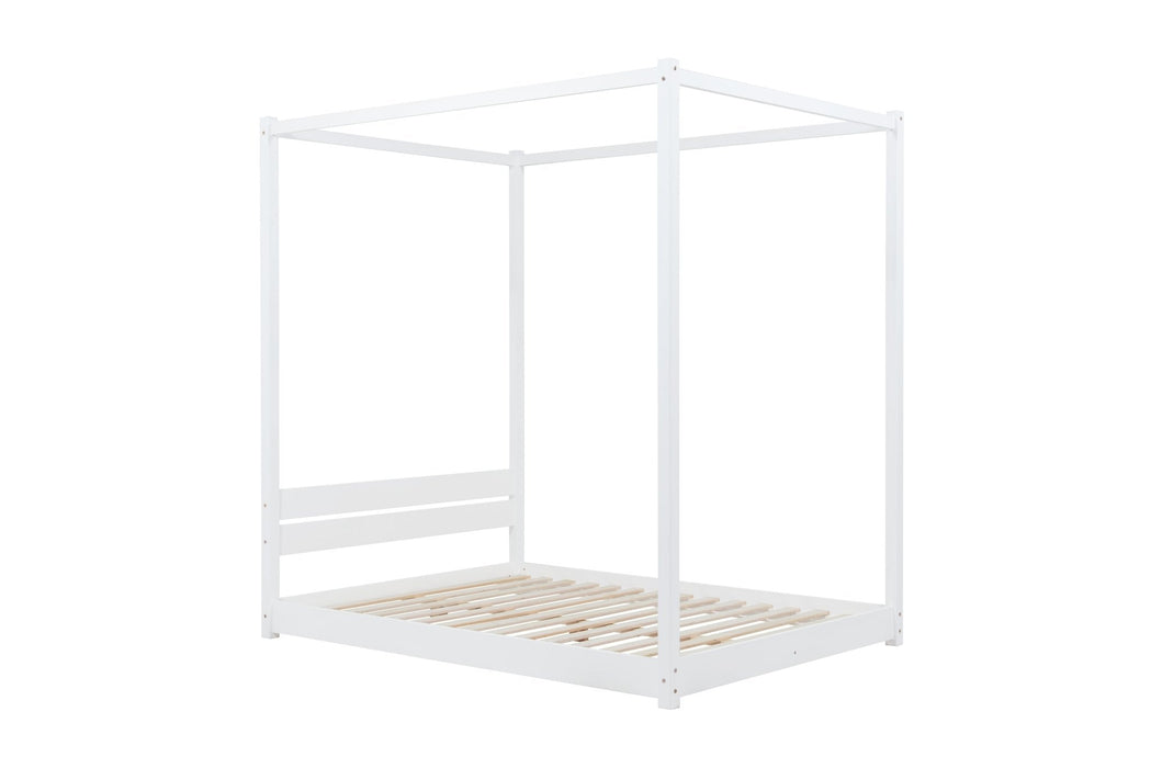 Darwin Four Poster King Bed White-5