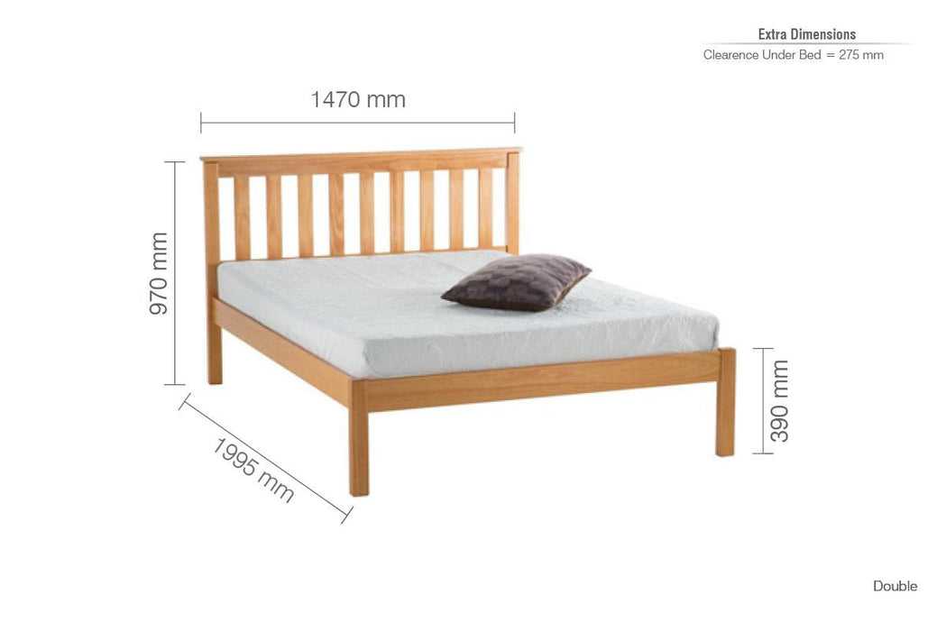 Denver Double Bed Brown-1