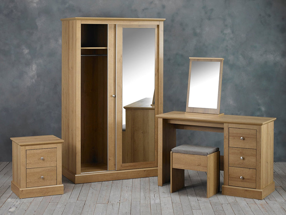 Devon 2 Door Sliding Wardrobe Oak-3