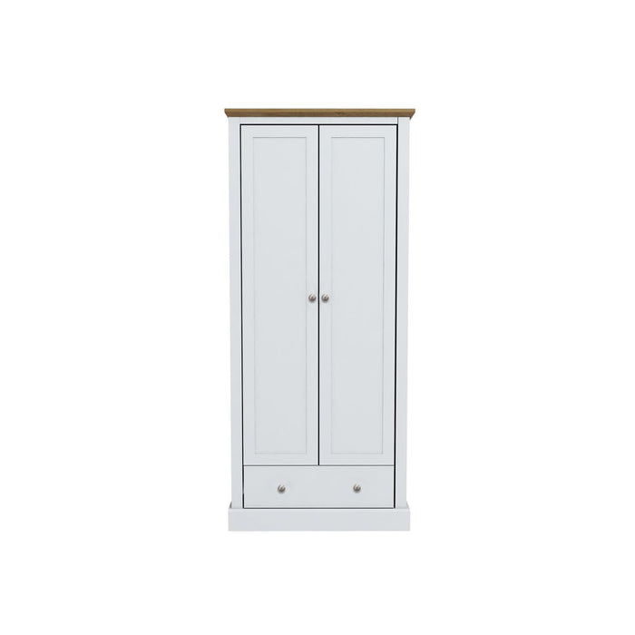 Devon 2 Door Wardrobe White-0