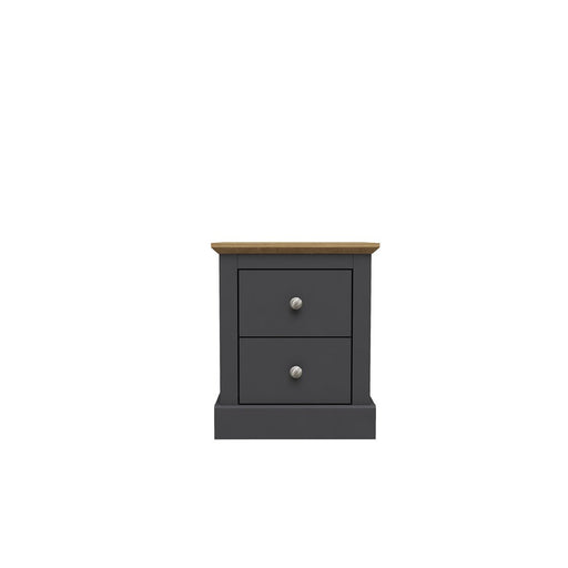 Devon Bedside Cabinet Charcoal-0