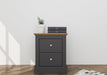 Devon Bedside Cabinet Charcoal-1